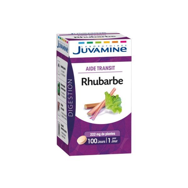 Juvamine Rhubarbe Aide Transit Comprime Pilulier 100