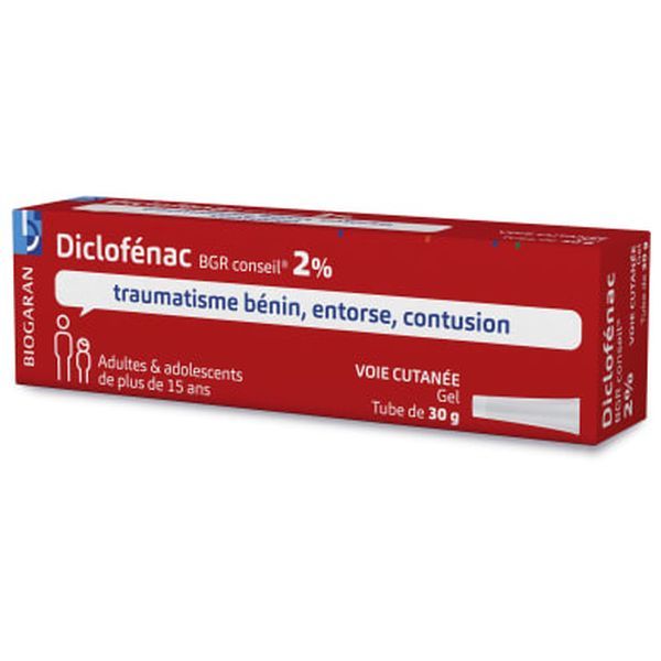 DICLOFENAC BGR CONSEIL 2 % gel B/30