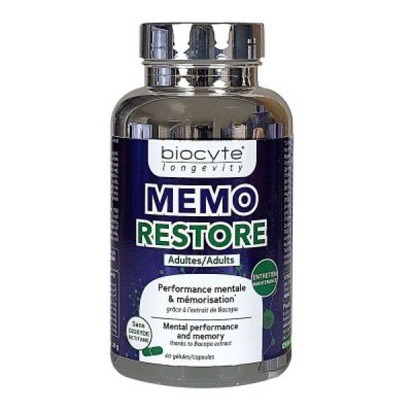 Biocyte Longevity Memo Restore Adultes 60 Gélules