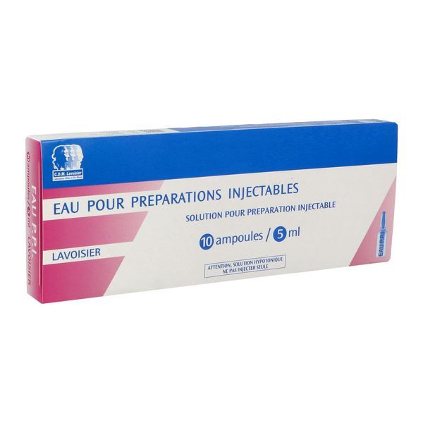 Eau Pour Preparations Injectable Lavoisier Solution Pour Preparation Injectable B/10