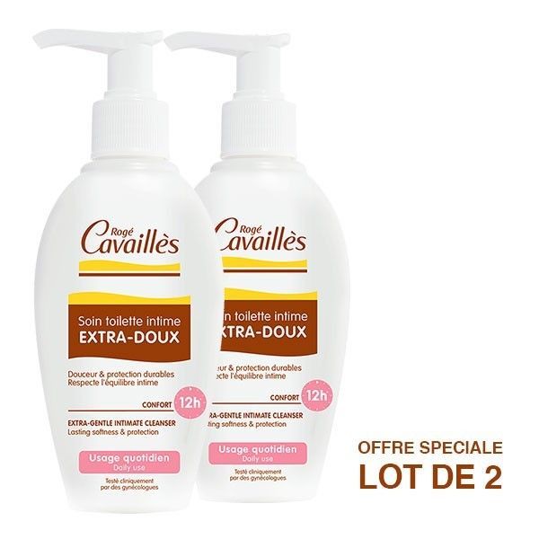 Intimea soin toilette intime extra-doux lot de 2 x 200ml