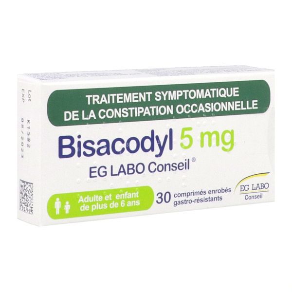 Bisacodyl Egl 5 Mg Comprime Enrobe Gastro-Resistant B/30