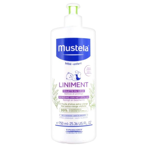 MUSTELA BEBE CHANGE LINIMENT DERMO-PROTECTEUR FLACON POMPE 750 ML