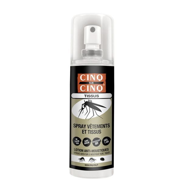 Cinq Sur Cinq Spray Vetements Et Tissus Liquide Flacon 100 Ml 1