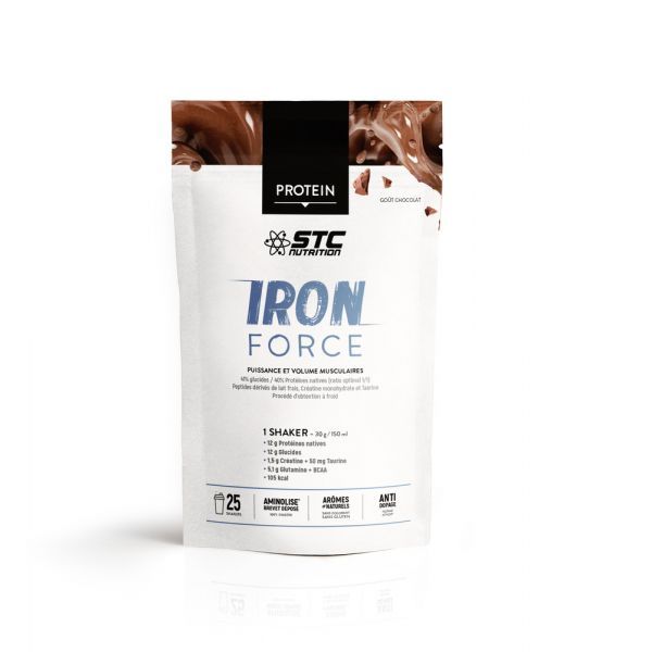 Stc Nutrition Iron Force Protein Chocolat Poudre Pot 750 G 1