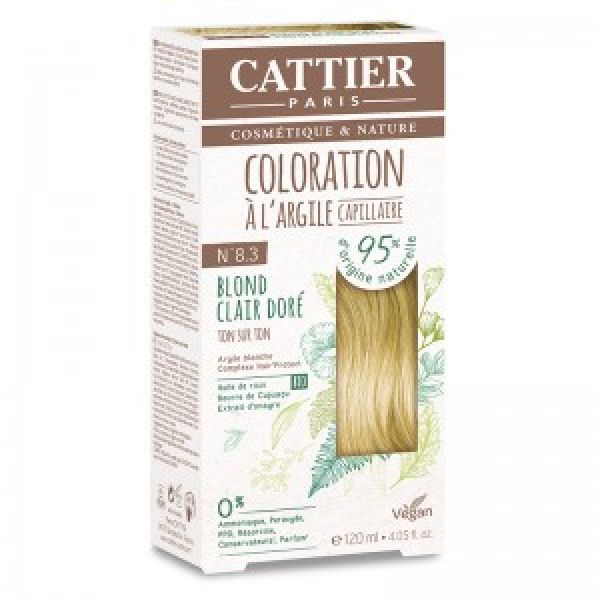 Cattier - Teinture 8.3 Blond clair doré - 120 ml