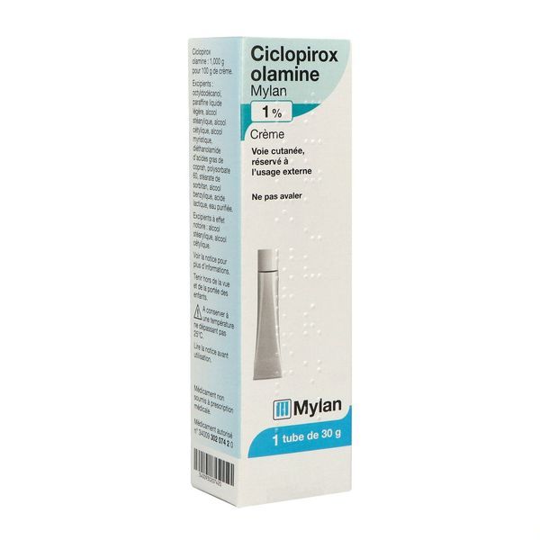 CICLOPIROX OLAMINE VENIPHARM 1% crème 30 g en tube