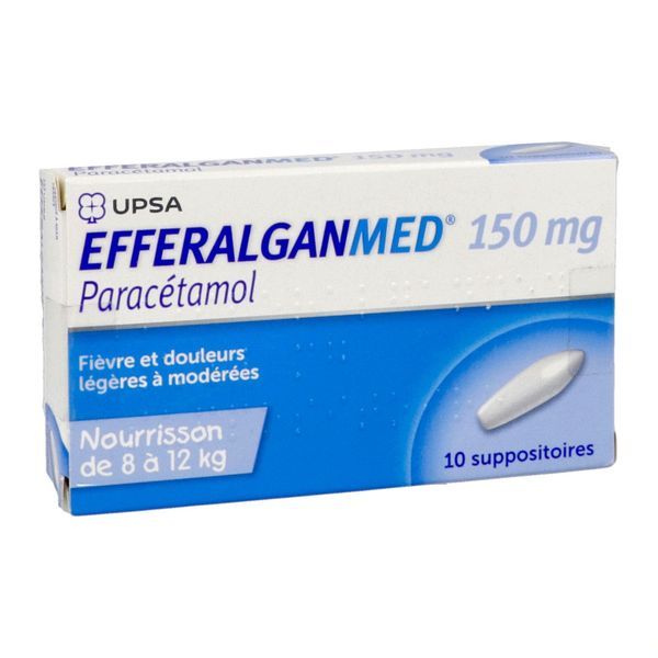 Efferalganmed 150 Mg (Paracetamol) Suppositoires B/10