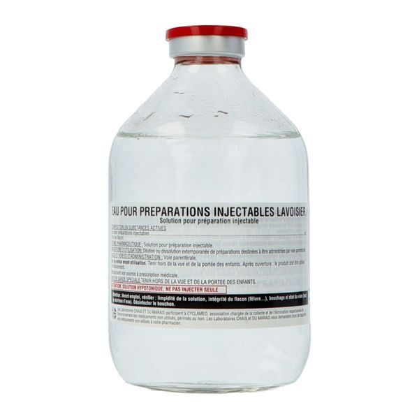 Eau Pour Preparations Injectable Lavoisier Solution Pour Preparation Injectable 1 Flacon(S) En Verre De 500 Ml