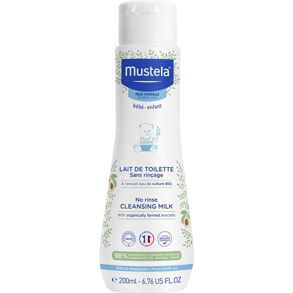 Mustela Lait De Toilette Sans Rincage Tube 200 Ml 1