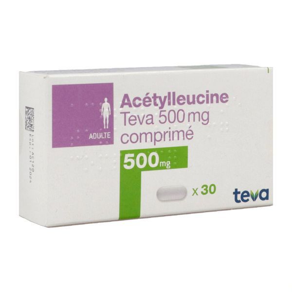 ACETYLLEUCINE TEVA 500 mg comprimés B/30