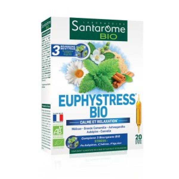 Santarome - Euphystress BIO - 20 ampoules de 10 ml